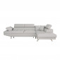 Canapé d'Angle Droit Convertible "Noma" 271cm Gris Perle|Canape|Paris Prix