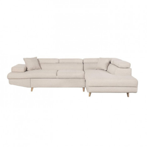 Canapé d'Angle Droit Convertible "Tean" 271cm Beige|Canape|Paris Prix