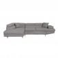 Canapé d'Angle Gauche Convertible "Tean" 271cm Gris Clair|Canape|Paris Prix