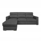 Canapé d'Angle Convertible "Neky" 242cm Gris Foncé|Canape|Paris Prix