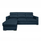 Canapé d'Angle Convertible "Neky" 242cm Bleu Pétrole|Canape|Paris Prix