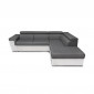 Canapé d'Angle Droit Convertible "Victo" 260cm Gris & Blanc|Canape|Paris Prix