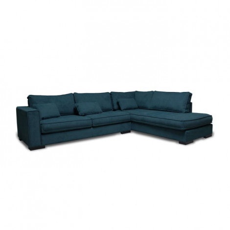 Canapé d'Angle Droit "Byzance" 303cm Bleu Pétrole|Canape|Paris Prix