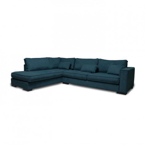 Canapé d'Angle Gauche "Byzance" 303cm Bleu Pétrole|Canape|Paris Prix
