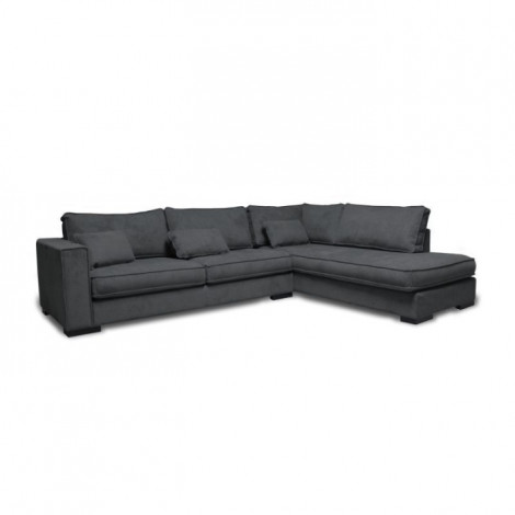 Canapé d'Angle Droit "Byzance" 303cm Gris Foncé|Canape|Paris Prix