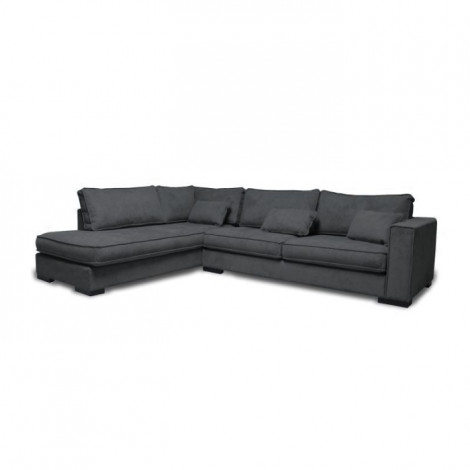 Canapé d'Angle Gauche "Byzance" 303cm Gris Foncé|Canape|Paris Prix