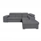 Canapé d'Angle Droit Convertible "Zemy" 262cm Gris Foncé|Canape|Paris Prix