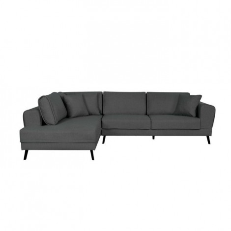 Canapé d'Angle Gauche Convertible "Pinayo" 304cm Gris Foncé|Canape|Paris Prix