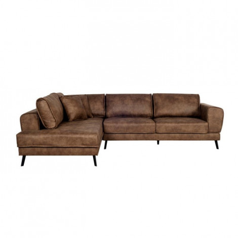Canapé d'Angle Gauche Convertible "Pinayo" 304cm Marron|Canape|Paris Prix