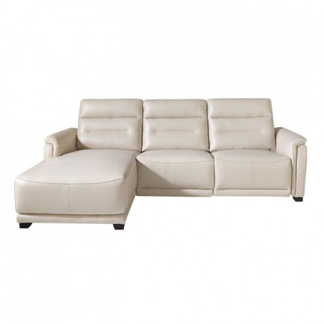 Canapé d'Angle Gauche Relax "Shane" 266cm Taupe|Canape|Paris Prix
