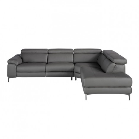 Canapé d'Angle Droit Relax "Kris" 295cm Gris|Canape|Paris Prix