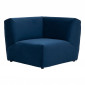 Module d'Angle en Velours "Kiona" 99cm Bleu|Canape|Paris Prix