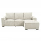 Canapé d'Angle Droit Velours "Hollis" 267cm Beige|Canape|Paris Prix