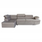 Canapé d'Angle Gauche Velours "Duke" 260cm Taupe|Canape|Paris Prix