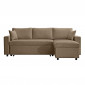 Canapé d'Angle Convertible "Zema" 227cm Taupe|Canape|Paris Prix