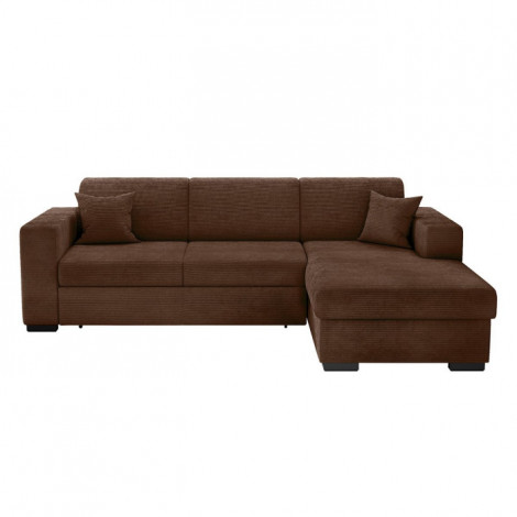 Canapé d'Angle Droit Convertible "Harlan" 262cm Marron|Canape|Paris Prix