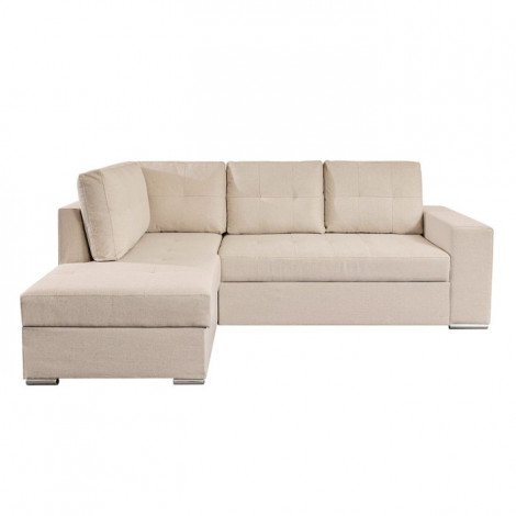 Canapé d'Angle Gauche Convertible Tissu "Ares" 246cm Beige|Canape|Paris Prix