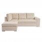 Canapé d'Angle Gauche Convertible Tissu "Ares" 246cm Beige|Canape|Paris Prix