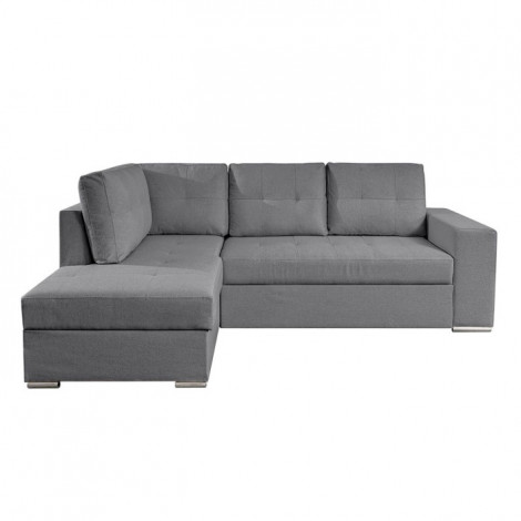 Canapé d'Angle Gauche Convertible Tissu "Ares" 246cm Gris|Canape|Paris Prix