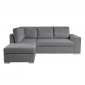 Canapé d'Angle Gauche Convertible Tissu "Ares" 246cm Gris|Canape|Paris Prix