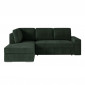 Canapé d'Angle Gauche Convertible Velours "Ares" 246cm Vert Foncé|Canape|Paris Prix
