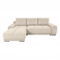 Canapé d'Angle Gauche Convertible "Mitchel" 270cm Beige|Canape|Paris Prix