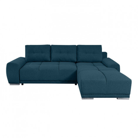 Canapé d'Angle Droit Convertible "Mitchel" 270cm Bleu Foncé|Canape|Paris Prix