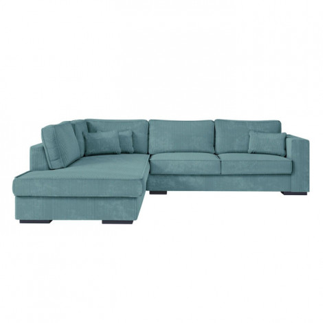 Canapé d'Angle Gauche Velours "Byzance" 303cm Bleu Clair|Canape|Paris Prix