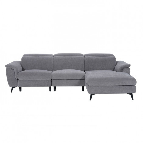 Canapé d'Angle Droit Relax "Stan" 275cm Gris|Canape|Paris Prix