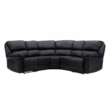 Canapé d'Angle de Relaxation "Saranda" 338cm Noir|Canape|Paris Prix