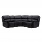Canapé d'Angle de Relaxation "Saranda" 338cm Noir|Canape|Paris Prix