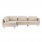 Canapé d'Angle Gauche "Zero" 295cm Beige|Canape|Paris Prix