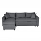 Canapé Convertible d'Angle Réversible "César" 227cm Gris Foncé|Canape|Paris Prix