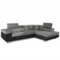 Canapé Convertible d'Angle Droit "Toms" 275cm Gris|Canape|Paris Prix