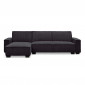 Canapé d'Angle Réversible Convertible "Hester" 293cm Noir|Canape|Paris Prix