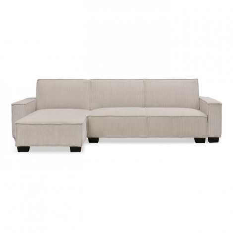 Canapé d'Angle Réversible Convertible "Hester" 293cm Beige|Canape|Paris Prix