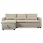 Canapé d'Angle Convertible Tissu "Corto" 230cm Beige|Canape|Paris Prix