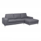 Canapé d'Angle Droit "Jarred" 258cm Gris Anthracite|Canape|Paris Prix