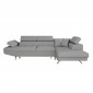 Canapé d'Angle Droit Convertible "Tyma" 271cm Gris Clair|Canape|Paris Prix