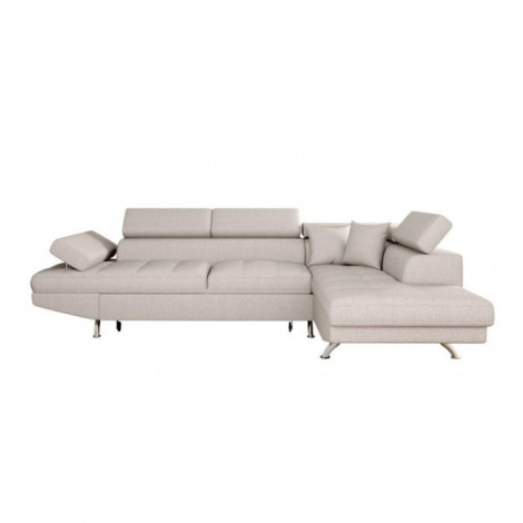 Canapé d'Angle Droit Convertible "Tyma" 271cm Beige|Canape|Paris Prix