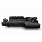 Canapé d'Angle Droit Convertible "Noma" 271cm Noir & Gris|Canape|Paris Prix