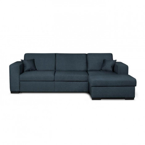 Canapé d'Angle Droit Convertible "Hip" 262cm Bleu Pétrole|Canape|Paris Prix
