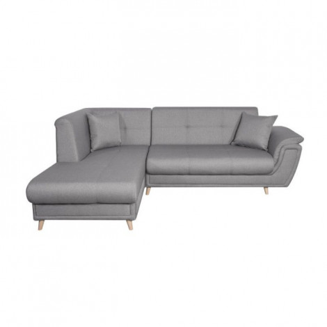 Canapé d'Angle Gauche Convertible "Roli" 260cm Gris|Canape|Paris Prix