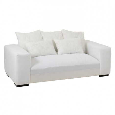 Canapé Design 5 Coussins "Monaco" 217cm Blanc|Canape|Paris Prix