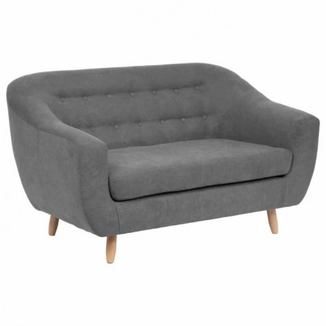 Canapé 2 Places Design "Rétro" 150cm Gris|Canape|Paris Prix