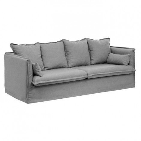 Canapé Convertible "Odilon" 200cm Gris Clair|Canape|Paris Prix