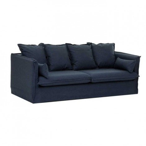Canapé Convertible "Odilon" 200cm Bleu Encre|Canape|Paris Prix