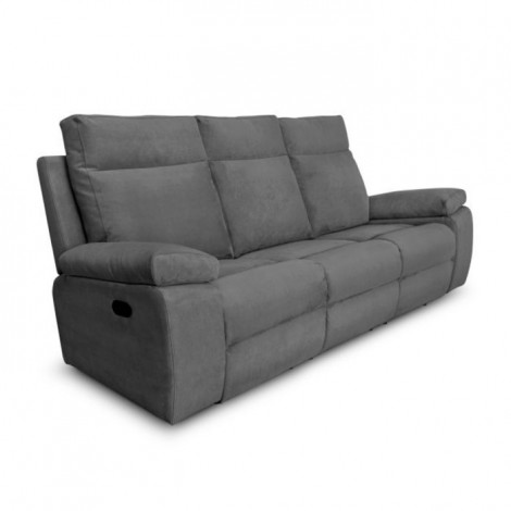 Canapé de Relaxation Manuel "Tedesco" 235cm Gris|Canape|Paris Prix