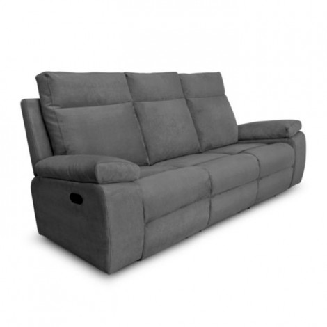 Canapé de Relaxation Électrique "Tedesco" 235cm Gris|Canape|Paris Prix