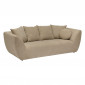 Canapé 3 Places Design "Floyd" 226cm Beige Lin|Canape|Paris Prix